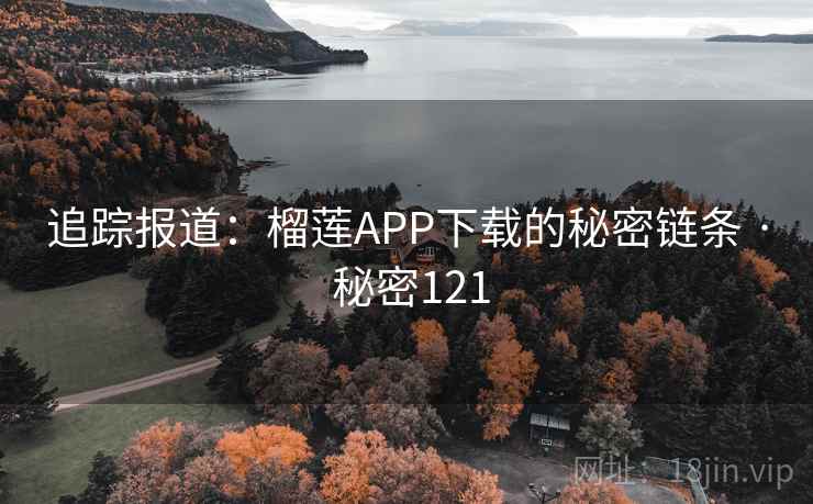追踪报道：榴莲APP下载的秘密链条 · 秘密121